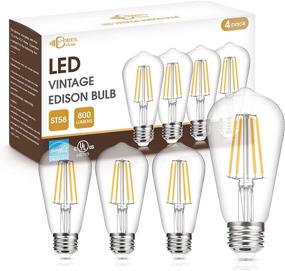 img 4 attached to 💡 DORESshop Dimmable Filament Squirrel Cage Bulb