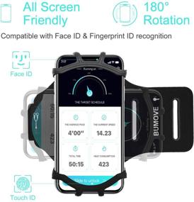 img 3 attached to 📱 Running Workouts Armband Holder for iPhone 11, 12, 12 Pro, 12 Pro Max, Samsung Galaxy S21 Ultra 5G, S21 Plus, S21, S20 FE, S20 Ultra, Google Pixel 5a 5 4 4a 3 XL (Black) by BUMOVE