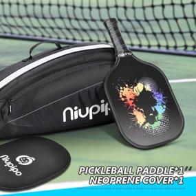 img 3 attached to 🏓 niupipo Graphite Pickleball Paddle – USAPA Approved, Cushion Grip, Lightweight Racket with Cover, Honeycomb Composite Core