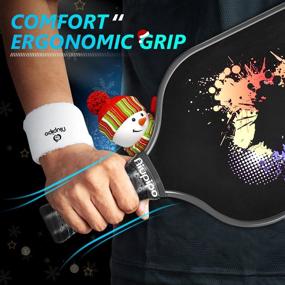 img 2 attached to 🏓 niupipo Graphite Pickleball Paddle – USAPA Approved, Cushion Grip, Lightweight Racket with Cover, Honeycomb Composite Core