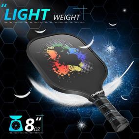 img 1 attached to 🏓 niupipo Graphite Pickleball Paddle – USAPA Approved, Cushion Grip, Lightweight Racket with Cover, Honeycomb Composite Core