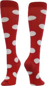 img 3 attached to 🧦 Bold and Stylish: Krazisox Polka Dot Over The Calf Socks – Elevate Your Sock Game!