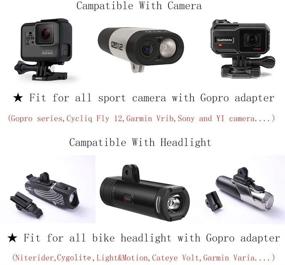 img 1 attached to 🚲 Top-Rated Bike Mount for Wahoo Elemnt, Elemnt Bolt, Elemnt Mini - Includes Gopro and Bike Light Adapter (Wahoo Mount 02)