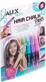 img 3 attached to Alex Spa Hair Chalk Pens - Vibrant Hair Color for Girls