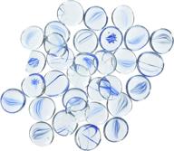 💎 gemstones decorative aquarium stones: stunning clear with blue swirls - 30/bag logo