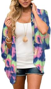 img 4 attached to Lightweight Cardigans Tropical Hawaiian Maternity Women's Clothing for Swimsuits & Cover Ups