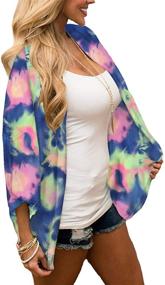 img 2 attached to Lightweight Cardigans Tropical Hawaiian Maternity Women's Clothing for Swimsuits & Cover Ups