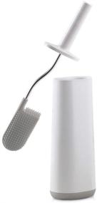 img 4 attached to Toilet Brush Set with Space-saving Holder, Slim Design and Anti-Drip features