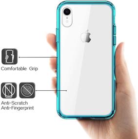 img 2 attached to 📱 Premium Mkeke iPhone Xr Case - Clear Anti-Scratch Shock Absorption Cover (Green, 6.1 Inch)