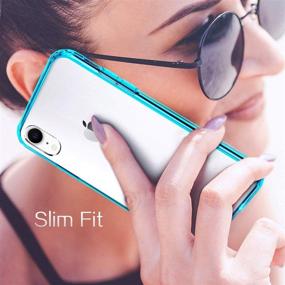 img 1 attached to 📱 Premium Mkeke iPhone Xr Case - Clear Anti-Scratch Shock Absorption Cover (Green, 6.1 Inch)