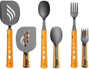 img 4 attached to 🍽️ Convenient Jetboil Jetset Stowable Camping Utensil Set in Grey Orange: Your Essential Outdoor Dining Companion