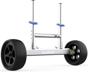 img 4 attached to 🛶 GanFindX Lightweight Aluminum & Quick-Detachable Sit on Top Kayak Trolley Cart with Flat-Free Wheels, Ideal for Plug Hole Compatibility