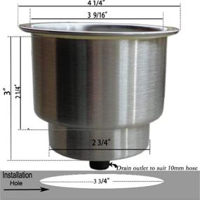 img 2 attached to Stainless Holder Insert Marine Camper Sports & Fitness in Boating & Sailing