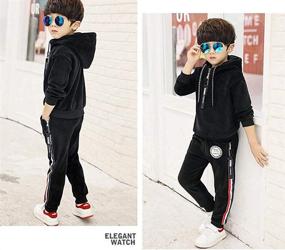 img 1 attached to Monvecle Toddler Tracksuit Sweatpant Charcoal Sports & Fitness for Team Sports