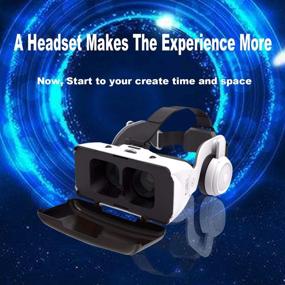 img 3 attached to Immerse in Ultimate Virtual Reality with Adjustable 3D VR Headset - Perfect for Movies and Video Games on iPhone, Android, and Other Phones - Ideal Gift for Kids and Adults!