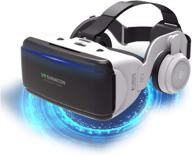 immerse in ultimate virtual reality with adjustable 3d vr headset - perfect for movies and video games on iphone, android, and other phones - ideal gift for kids and adults! logo