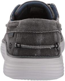 img 2 attached to 👟 Skechers Status 2.0 LORANO Canvas Oxford Men's Loafers & Slip-Ons