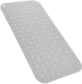 img 4 attached to 🛁 Experience Ultimate Safety and Comfort with VELOVYO Rubber Bath Mat – Non Slip, Soft Baby Tub Mat - Grey