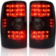 🚙 autosaver88 led tail lights for chevy suburban tahoe 2000-2006, gmc yukon (xl) 2000-2006 (black smoke assembly, not compatible with barn door models) logo