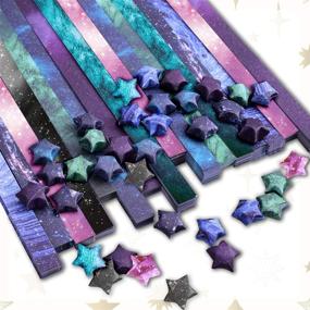 img 4 attached to 🌟 Paperkiddo 800 Sheets Origami Stars Paper: Explore the Magical Beauty of Outer Space Sky with 8 Unique Designs - Perfect for Kids, Grown-ups, School Teachers, and Arts & Crafts