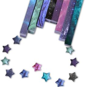 img 2 attached to 🌟 Paperkiddo 800 Sheets Origami Stars Paper: Explore the Magical Beauty of Outer Space Sky with 8 Unique Designs - Perfect for Kids, Grown-ups, School Teachers, and Arts & Crafts