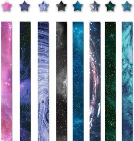 img 3 attached to 🌟 Paperkiddo 800 Sheets Origami Stars Paper: Explore the Magical Beauty of Outer Space Sky with 8 Unique Designs - Perfect for Kids, Grown-ups, School Teachers, and Arts & Crafts