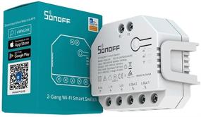 img 4 attached to Sonoff WiFi Smart Curtain Switch with Power Metering: TUV Certified, DualR3 Dual Relay DIY Curtain Control for Blinds, Roller Shutter. Two Way Smart Switch, Compatible with Alexa & Google Assistant.