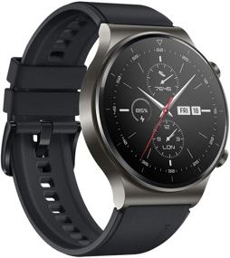 img 2 attached to Black HUAWEI Watch GT 2 Pro Smartwatch with 1.39-Inch AMOLED Touchscreen, GPS, Heart Rate Tracker, Waterproof, Bluetooth Calls, and 14-Day Battery Life for Android; Blood Oxygen Monitor Included