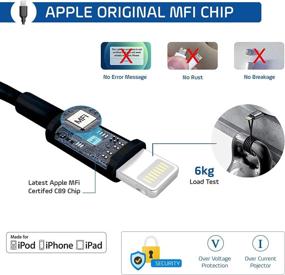 img 2 attached to 🔌 Быстрая зарядка для iPhone в автомобиле - сертифицировано Apple MFI 4.8A/24W с встроенным кабелем на катушке для iPhone 12/11/Xs/XS Max/XR/X/8/7/6s/6 Plus, iPad и универсальным USB-портом для Android-телефонов