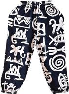 👖 shiawase kids hippie harem summer pants: cool bloomers for boys and girls 1-7t logo