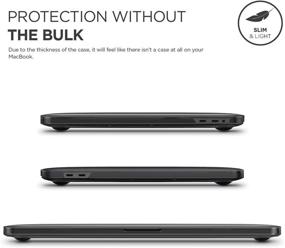 img 2 attached to 🖥️ elago Ultra Slim Hard Case for MacBook Pro 15-inch with Touch Bar - Full Protection, Dark Grey