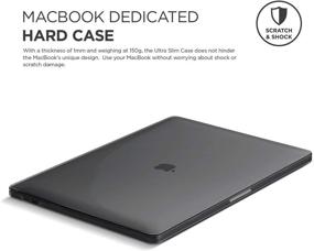 img 3 attached to 🖥️ elago Ultra Slim Hard Case for MacBook Pro 15-inch with Touch Bar - Full Protection, Dark Grey