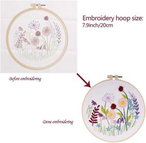 img 3 attached to Stamped Embroidery Kit Beginner Including Needlework and Embroidery