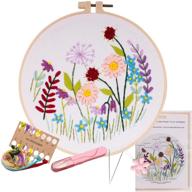 stamped embroidery kit beginner including needlework and embroidery logo