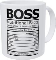 🤣 wampumtuk boss nutritional facts 11 ounces: a hilarious coffee mug for the boss logo