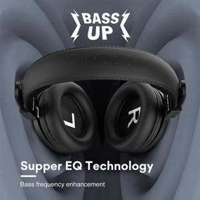 img 3 attached to 🎧 Беспроводные наушники OneOdio A11 с Bluetooth: Over-Ear с режимом усиления басов, HiFi стерео и микрофоном, складной комфорт для путешествий/домашнего офиса.