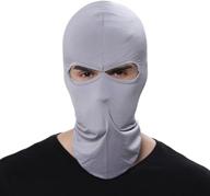 🧢 light gray ganway wind cap motorcycle ski mask balaclava for outdoor sports cycling logo