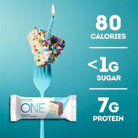 img 2 attached to 🎂 ONE MINIS Birthday Cake Protein Bars: Gluten-Free, 7g Protein, Less than 1g Sugar (30 Pack)