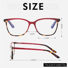 img 2 attached to 👓 ZENOTTIC Leopard Print Anti Blue Light Glasses for Women - Stylish Blue Light Blocking Reading Glasses, Reduce Eyestrain