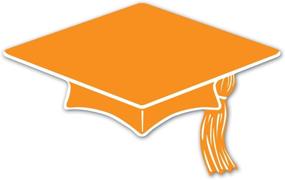 img 1 attached to Beistle Graduation Decorations Set of 10 Mini Grad Cap Cutouts, 6-inch, Orange