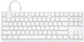 img 3 attached to 🎮 ENTR Tenkeyless Mechanical Keyboard – Aluminum Case, Doubleshot PBT Keycaps, N-Key Rollover, USB-C, White LED Backlight, Fast & Linear Gateron Yellow Switches (Silver/White)