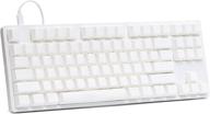 🎮 entr tenkeyless mechanical keyboard – aluminum case, doubleshot pbt keycaps, n-key rollover, usb-c, white led backlight, fast & linear gateron yellow switches (silver/white) логотип