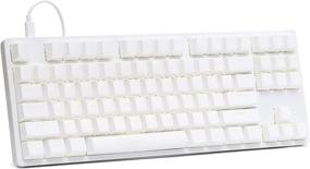 img 4 attached to 🎮 ENTR Tenkeyless Mechanical Keyboard – Aluminum Case, Doubleshot PBT Keycaps, N-Key Rollover, USB-C, White LED Backlight, Fast & Linear Gateron Yellow Switches (Silver/White)