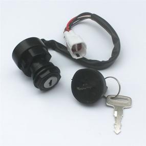 img 2 attached to 🔑 KIPA Key Switch compatible with Yamaha YFM50 Raptor (2004-2009), YFM350 Banshee (1995-2001), YFM350/YFM400 Big Bear (1995-2001), YFM Wolaverine (1995-2001), YFM350 Warrior (1996-2001), YFM80 Raptor (1996 onwards), YFA125 Breeze (1995-2001)