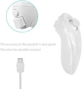 img 2 attached to 🎮 Enhance Your Gaming Experience with PlayHard Remote and Nunchuk Controllers Combo Pack for Nintendo Wii & Wii U (White)