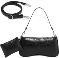 realer shoulder classic crocodile pattern women's handbags & wallets logo