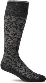 img 2 attached to 🧦 Sockwell Women's Damask Moderate Compression Sock with Graduated Support