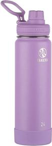 img 1 attached to 🌸 50049 - Takeya Spout Stainless Steel Water Bottle, 24 oz, Lilac