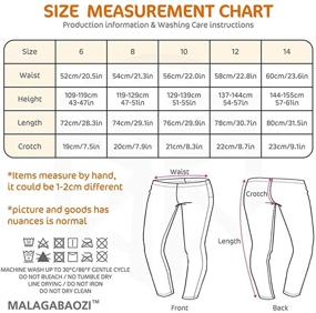 img 3 attached to 🏻 Comfortable and Stylish MALAGABAOZI 3-Pack Girl's Ankle Length Legging: Perfect Fit for 6-14 Years