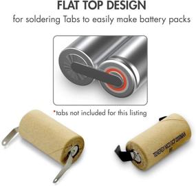img 1 attached to Tenergy NiCd SubC 2200mAh Paper Wrapped Rechargeable Battery Flat Top with Tabs - 15 Pack: Reliable and Long-Lasting Power Source
